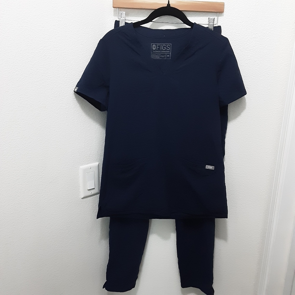 Figs mombasa scrub set navy xs
